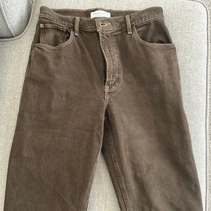 Abercrombie high rise 90’s straight jeans